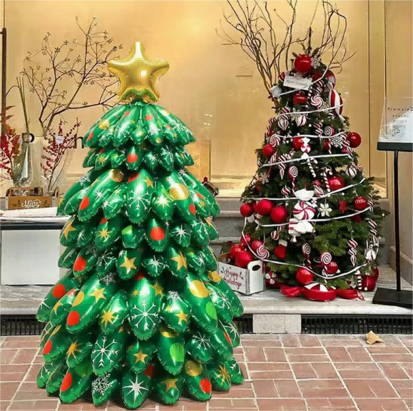 クリスマスツリー クリスマス風船 3D アルミバルーン クリスマス