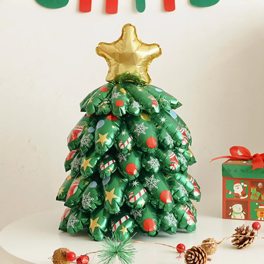 クリスマスツリー クリスマス風船 3D アルミバルーン クリスマス