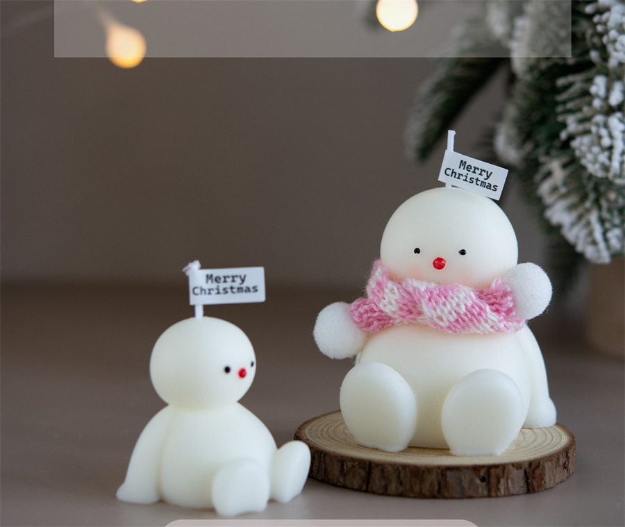 ❣️クリスマス❣️蝋燭 工芸品 2点とローソク台の3点セット クリスマス 蝋燭 ローソク アロマキャンドル 可愛い ギフト 人気