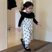 JENNY☆2024秋冬 付け襟インナーシャツ＆ドットサロロンパース