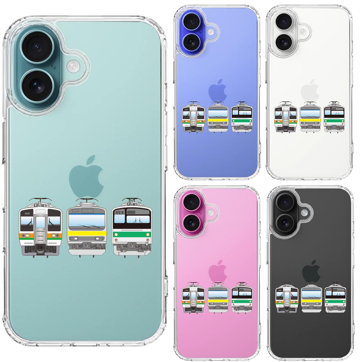 iPhone16 側面ソフト 背面ハード ハイブリッド クリア ケース 鉄