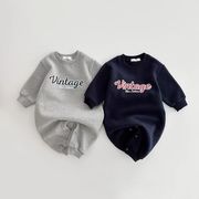 ベビー服　キッズトレーナー　66~90cm　英文字ロゴ　上下セット　韓国キッズ服