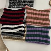 ★全6色★　ニット帽　キャットミミビーニー　ボーダーワッチキャップ　韓国帽子