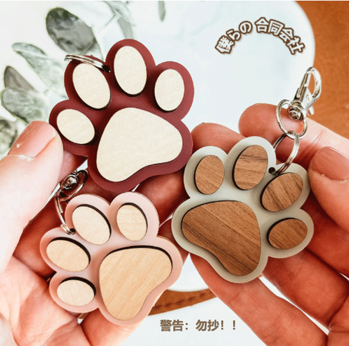 ハンドメイド デカネコキーホルダーチャーム