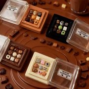デコパーツ　ミニチュア　チョコレート　卓上置物　蓋付きセット　手芸DIY 撮影小道具　貼り付けパーツ