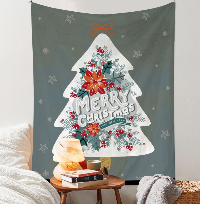 クリスマスツリー タペストリー フォト 壁掛け おしゃれ タペストリー