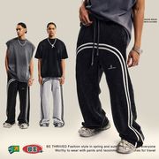 メンズ ビンテージ風 ジョガーパンツ 男女兼用 ストリート系 ボトムス 春秋 2024新作★全2色