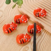 キツネの箸置き フォークレスト 箸立て スプーンレストホルダー かわいい おしゃれ 卓上小物