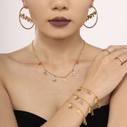 ステンレスクリスマスブレスレット　ピアス　ネックレス　アクセサリー　金属アレルギー対応