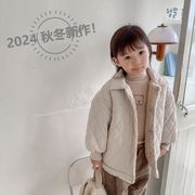 ★2024秋冬子供服★カジュアル系 裏起毛 厚手 コート 韓国風子供服 トップス 防寒 温かい 男女兼用