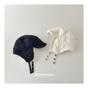 ★全2色★　子供帽子　キッズパイロットハット　耳あてハット　韓国キッズハット