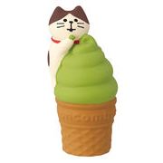☆ZCB-38376 コンコンブル ちびねこ抹茶ソフト