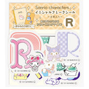 サンリオキャラクターズ イニシャルフレークシール ミックスR 077864