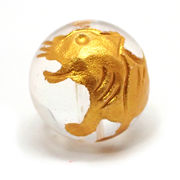 ≪特価品/国内在庫≫クォーツ水晶 丸玉白虎ビーズ 約12mm