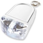 【アスカ】防犯ブザー 大音量 ライト 光る ホワイト 85dB 防犯 白 led GE085W