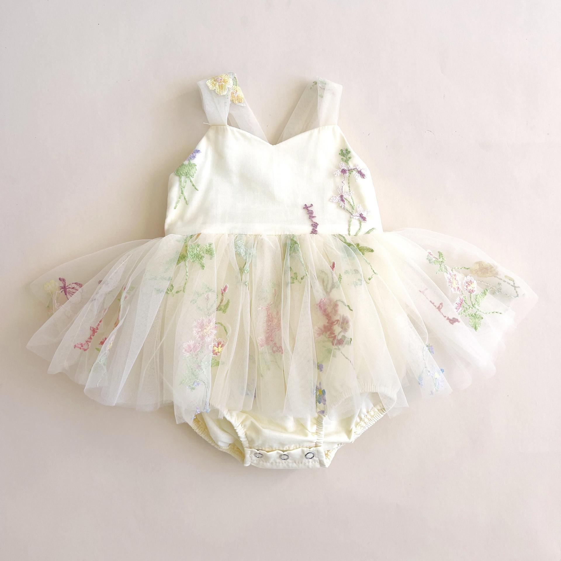 春秋新作 韓国風子供服 ベビー服 ドレス  ロンパース 66-90cm 4色
