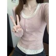 2025年春の人気新作 レディース トップス 長袖 Tシャツ インナー ファッション