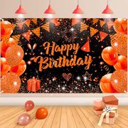2025★誕生日パーティーの飾り★誕生日横断幕★誕生日背景布