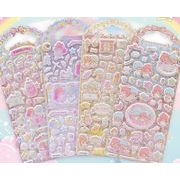 手芸diy用デコレーション 手帳用 貼り付け★粘着シール★立体キャラクターシール シール