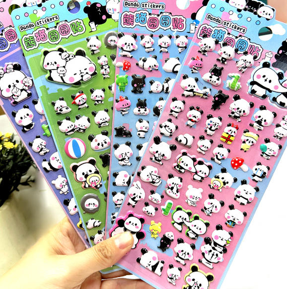 手芸diy用デコレーション 手帳用 貼り付け★粘着シール★立体キャラクターシール 3Dシール