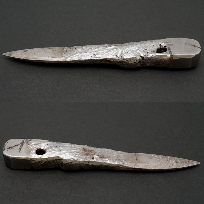 アルタイ隕石 彫り物 茶刀 新疆ウイグル産 【 一点物 】 Altai