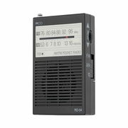 ミヨシ　ナカバヤシ ポケットラジオ 単4電池タイプ ブラック RD-04BK