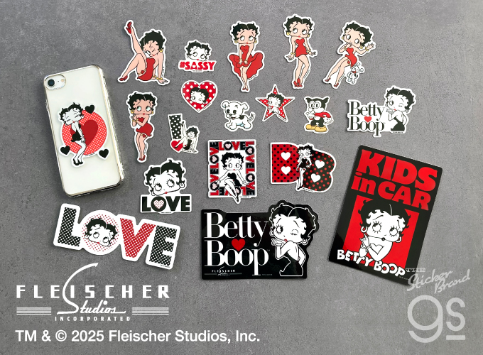 BETTY BOOP(TM) ダイカットステッカー ポーズ01 ベティー ブープ(TM
