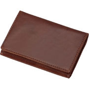 グロワール メモホルダー付名刺入れ 合皮製 ブラウン GLN1054C