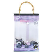 サンリオキャラクターズ  パッケージ風おでかけポーチ パープルブラック 222872