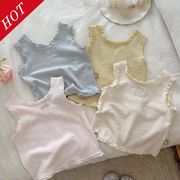 【2024夏新作】韓国風子供服 ベビー服 キッズ 男女兼用 お出かけ ノースリーブ ベスト