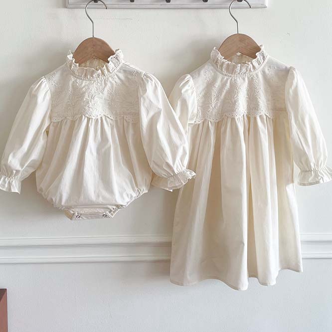 【2024春新作】韓国風子供服 ベビー服 キッズ 男女兼用 長袖 ロンパースORワンピース