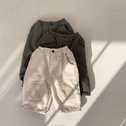 【在庫処理 セール】暖かい ロングパンツ 無地ズボン 全3色