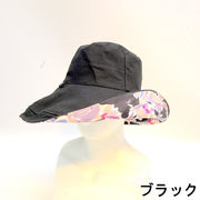 【帽子】【服飾雑貨】帆布花柄リバーシブルハット