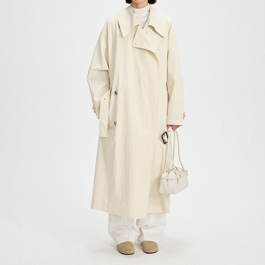 u26502レディース コート トレンチコート 2025春新作 ロング丈 長袖