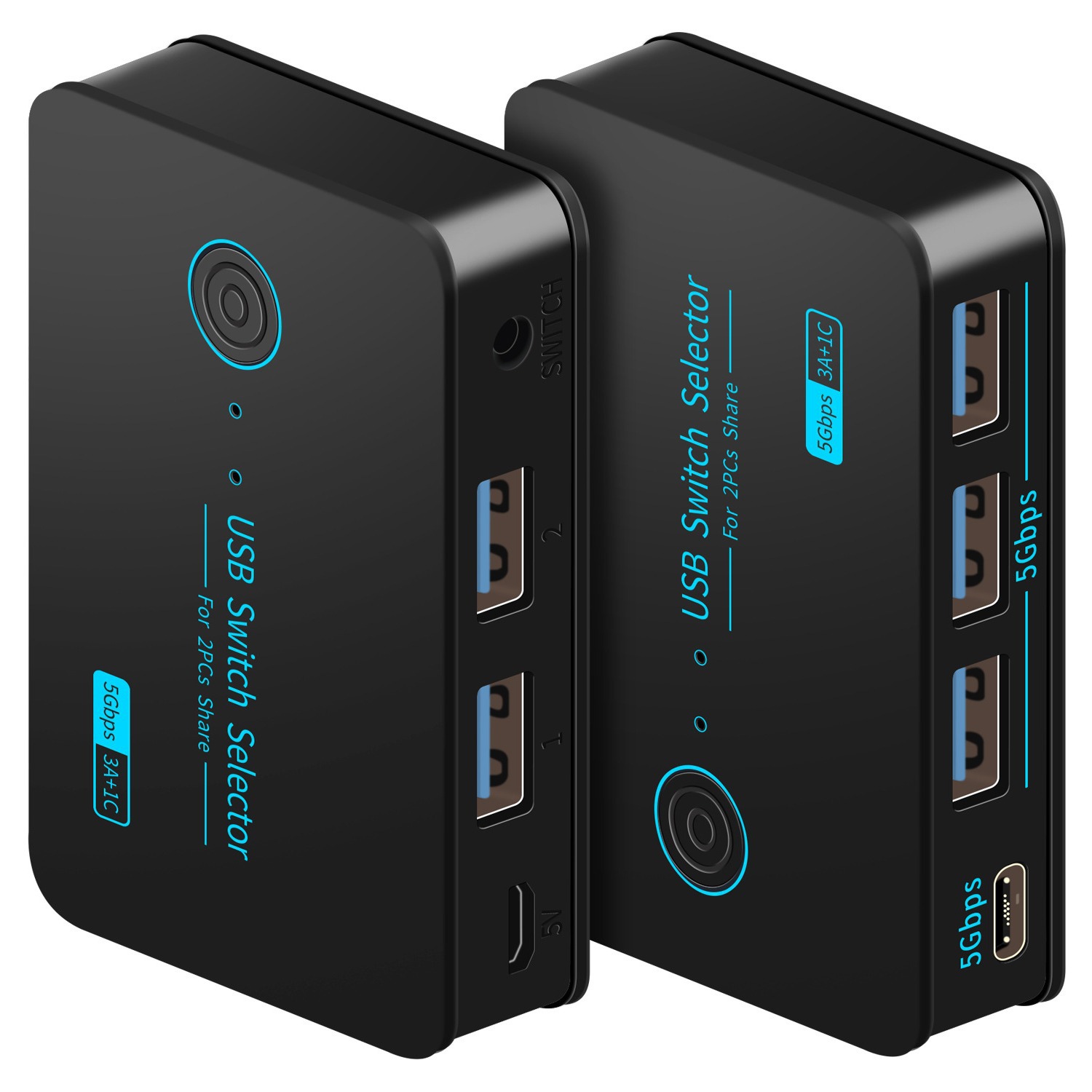 USB3.0 2.0 切り替え機 切替器 pc2台用 usb 切替器 4ポート