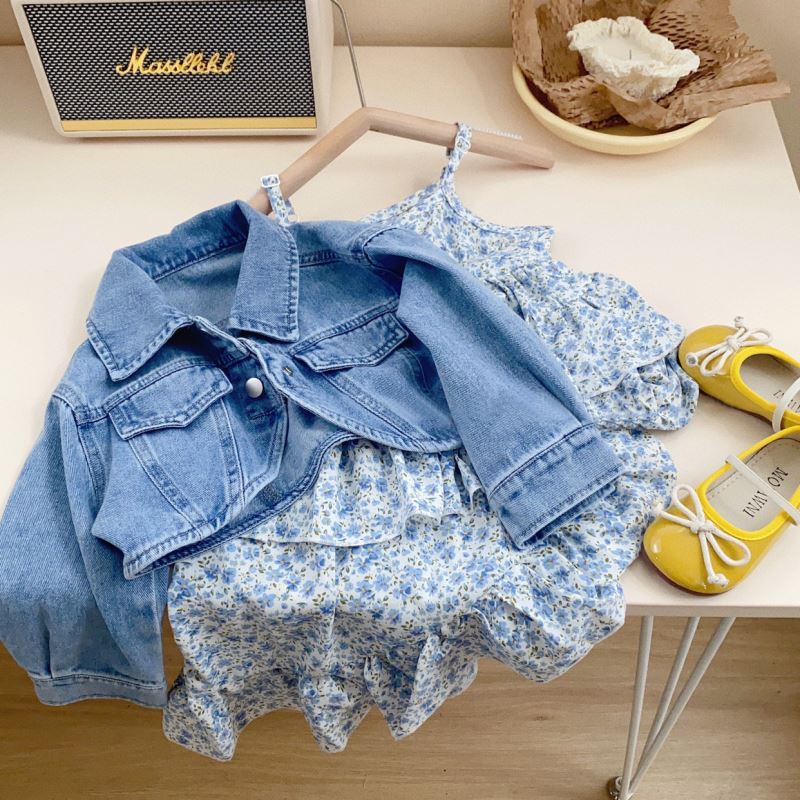 2025新品★子供服　ワンピース&デニムコート分けて★90cm～140cm