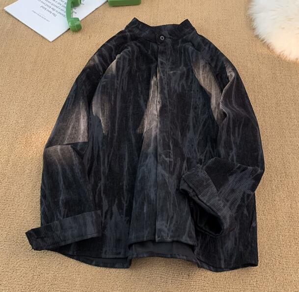 トップス メンズ シャツ コーデュロイ カジュアルシャツ 絞り染