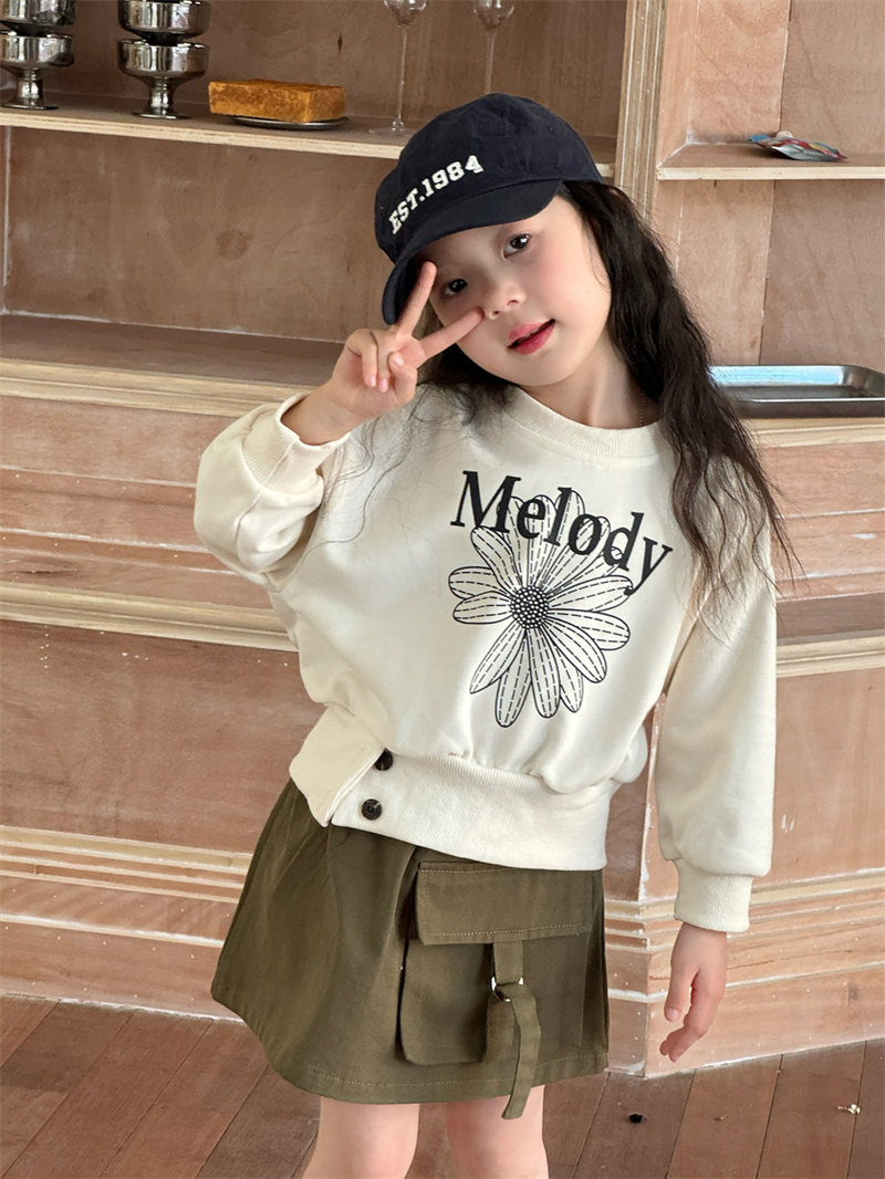 2025春INS新作☆子供服 韓国風 女の子 トップス トレーナー / 90