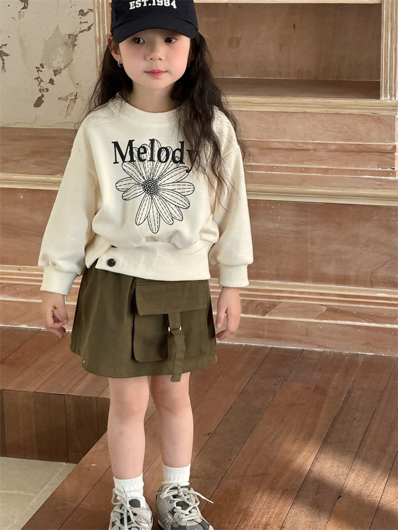 韓国メーカー　女の子服まとめ売り　80-95 2025春INS新作☆子供服 韓国風 女の子 トップス トレーナー / 90