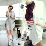 チュニックロンT 半袖 ロングｔシャツ夏