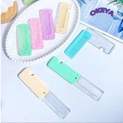 新入荷　ヘアケア　ヘアブラシ　くし　櫛　diy　折りたたみ式　マカロン　11色展開