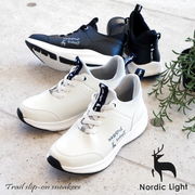 「お手入れ簡単・軽量だから楽ちん」Nordic Light スニーカー ミドルカット スリッポン 軽量 3e 防滑