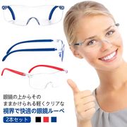 2本セット メガネの上からかけられる拡大ルーペ 拡大ルーペ 携帯 メガネの上から ルーペ