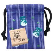 となりのトトロ  きんちゃく すたんぷ トトロとカエル 129790