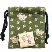 となりのトトロ  きんちゃく すたんぷ トトロとコマ 129776