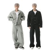 メンズファッション デニム アウター 男女兼用 ボトムス セットアップ 春夏秋 2025新作★全2色