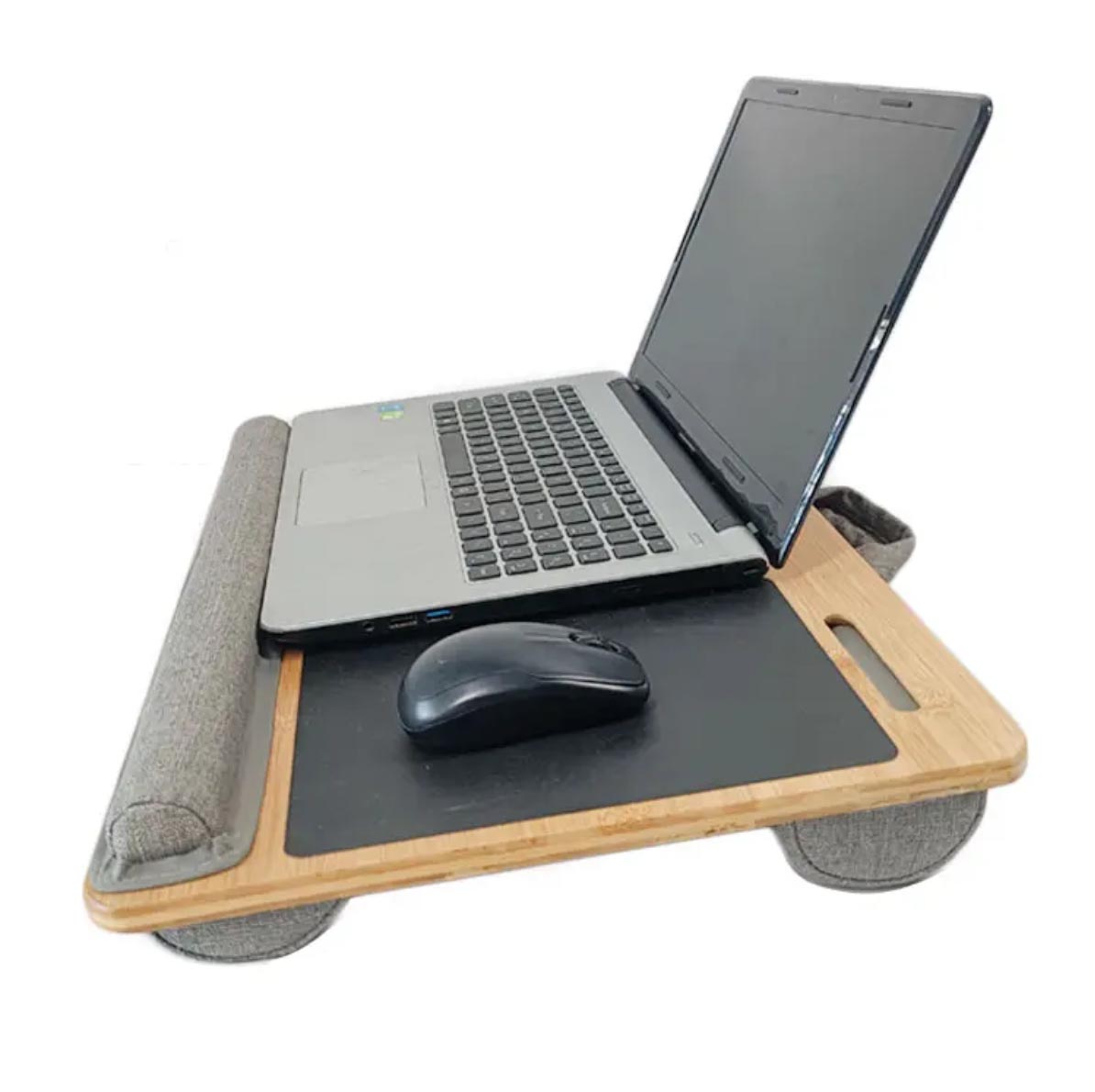 ノートパソコン用ベッドトレイテーブルスタンド PCスタンド クッション付きノートパソコン用テーブル