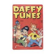 アメコミ メタルポストカード DAFFY TUNES　レター/手紙/ハガキ/贈り物