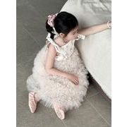 韓国子供服 ベビー服 キッズ 女の子 ノースリーブワンピース  90cm-140cm