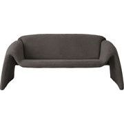 ソファ/　ソファ ソファー ブークレ素材 ダークグレー 2人掛け 二人用 2P モダン おしゃれ 完成品  北欧